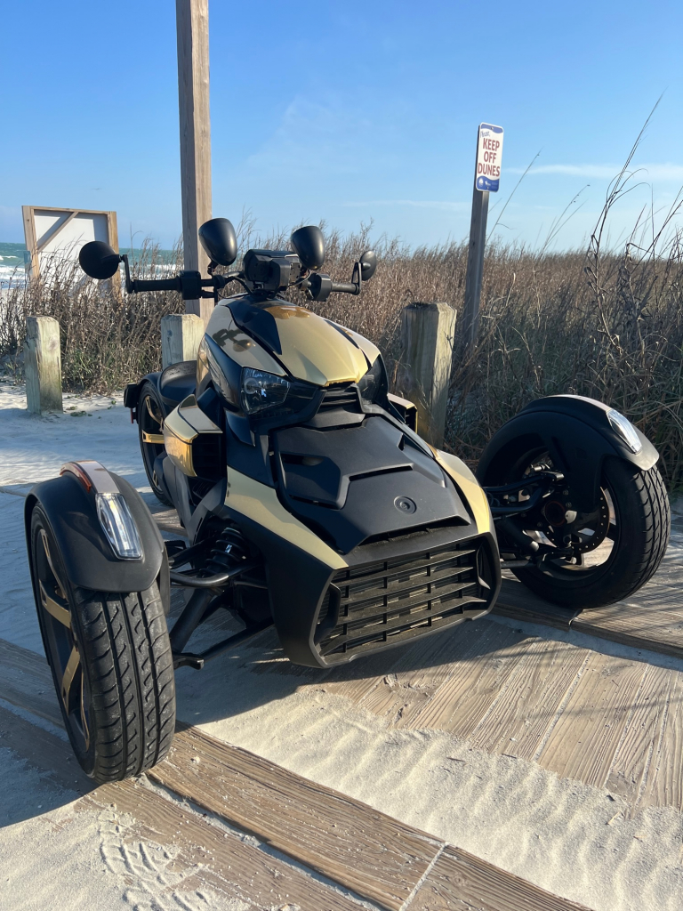CanAm Ryker Gold Alpha Slingshot Rentals Myrtle Beach